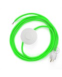 Power Cord with foot switch, RF06 Neon Green - Choose color of switch/plug