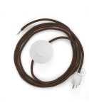 Power Cord with foot switch, RL13 Brown Glitter - Choose color of switch/plug