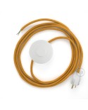 Power Cord with foot switch, RM05 Gold Rayon - Choose color of switch/plug