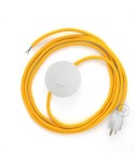 Power Cord with foot switch, RM10 Yellow Rayon - Choose color of switch/plug