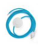 Power Cord with foot switch, RM11 Light Blue Rayon - Choose color of switch/plug