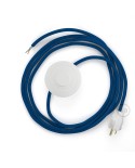 Power Cord with foot switch, RM12 Blue Rayon - Choose color of switch/plug