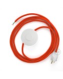 Power Cord with foot switch, RM15 Orange Rayon - Choose color of switch/plug