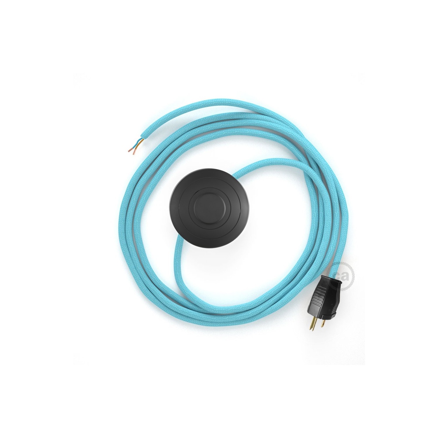 Power Cord with foot switch, RM17 Baby Blue Rayon - Choose color of switch/plug