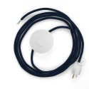 Power Cord with foot switch, RM20 Dark Blue Rayon - Choose color of switch/plug