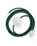 Power Cord with foot switch, RM21 Emerald Rayon - Choose color of switch/plug