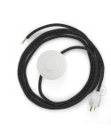 Power Cord with foot switch, RN03 Charcoal Linen - Choose color of switch/plug