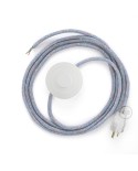 Power Cord with foot switch, RX09 Lollipop Cotton - Choose color of switch/plug