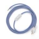 Power Cord with in-line switch, RM07 Lilac Rayon - Choose color of switch/plug