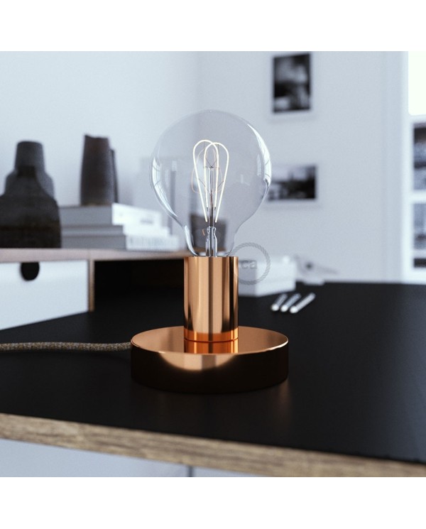 The Posaluce | Copper Metal Table Lamp