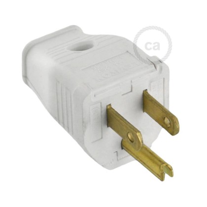 White 3-Prong Plug