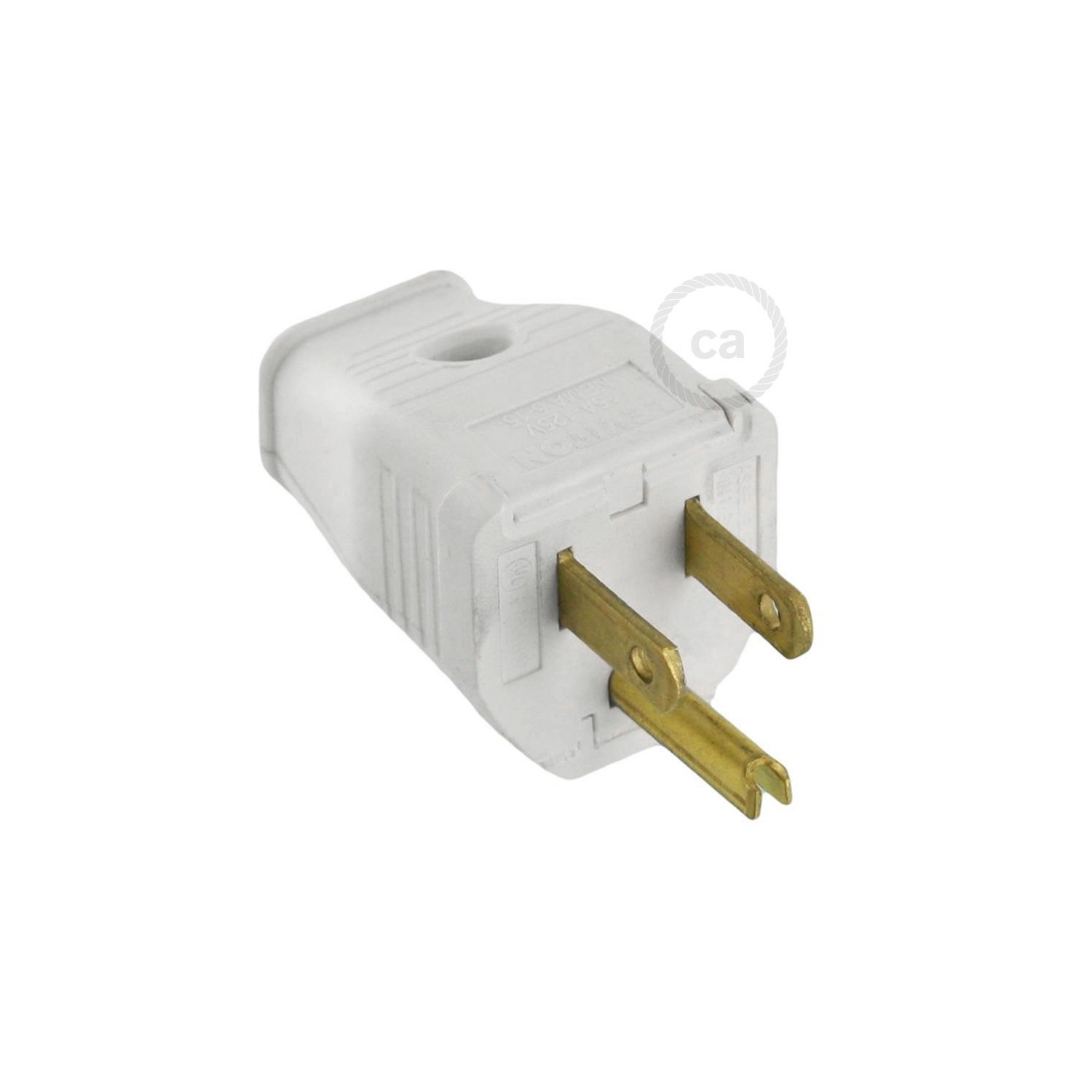 White 3-Prong Plug