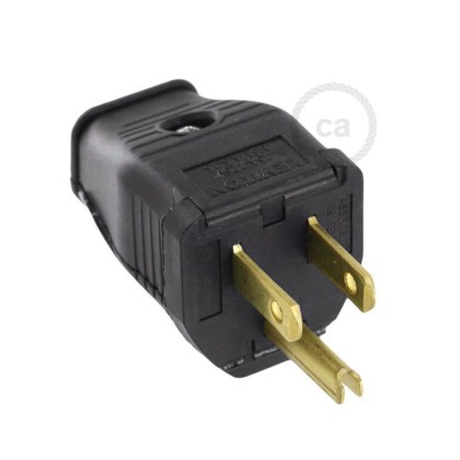 Black 3-prong Plug