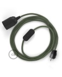 Plug-in Pendant with inline switch | RC63 Gray Green Cotton