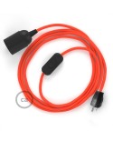 Plug-in Pendant with inline switch | RF15 Neon Orange