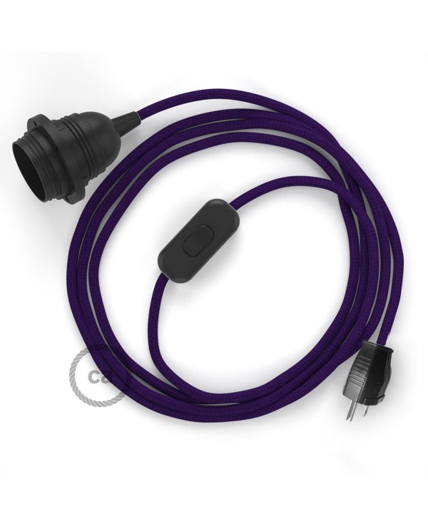 Plug-in Pendant with inline switch | RM14 Violet Rayon