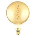 LED Light Bulb Amber Globe G63 5.5W 300Lm E26 2000K Dimmable - G200 Globe