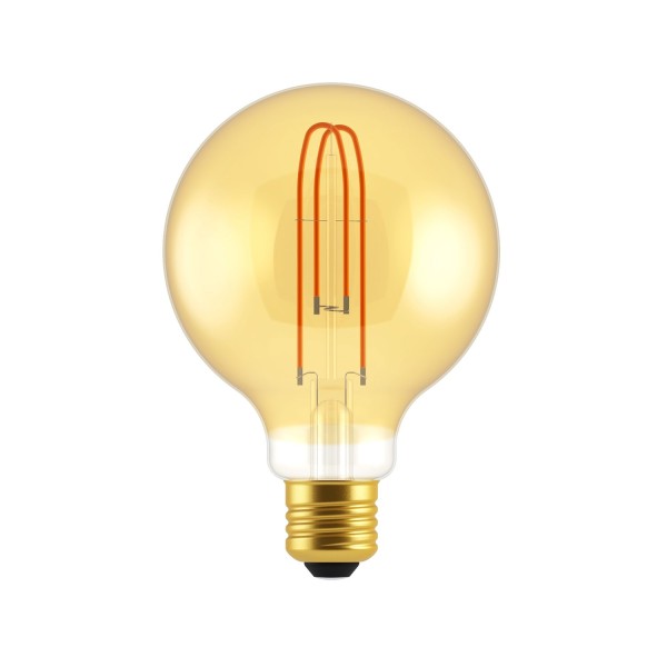 LED Light Bulb Amber Globe G30 5.5W 250Lm E26 2000K Dimmable - G30 Globe