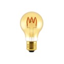 LED Light Bulb Amber A19 3.8W 136Lm E26 2000K Dimmable - A19 Looping Filament