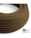 Brown Cotton covered Round electric cable - RC13