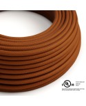 Rust Cotton covered Round electric cable - RC23