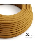 Mustard Cotton covered Round electric cable - RC31