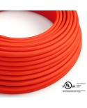 Neon Orange covered Round electric cable - RF15