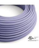 Lilac Rayon covered Round electric cable - RM07