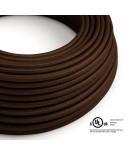 Brown Rayon covered Round electric cable - RM13