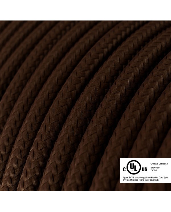 Brown Rayon covered Round electric cable - RM13