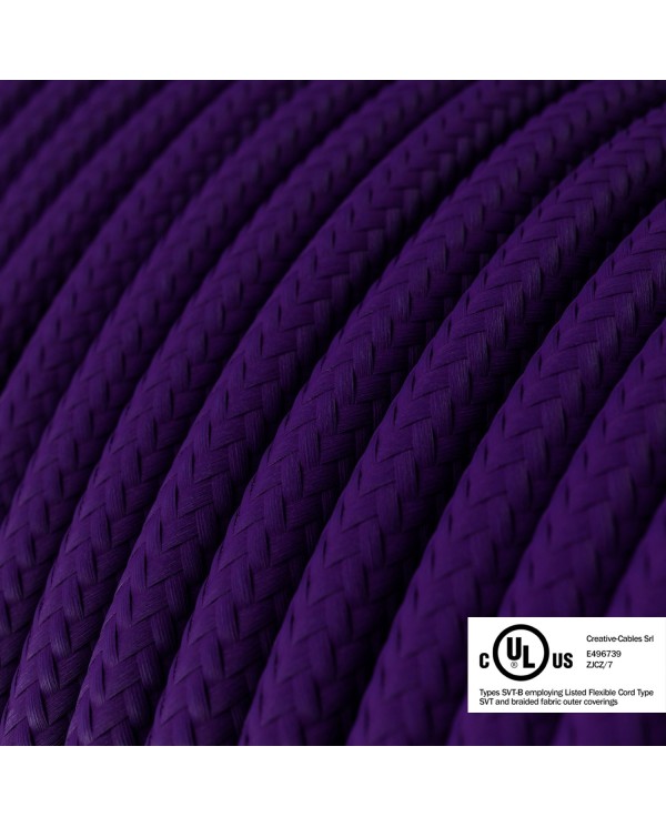 Violet Rayon covered Round electric cable - RM14