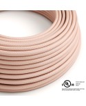 Pink Rayon covered Round electric cable - RM16