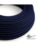 Dark Blue Rayon covered Round electric cable - RM20