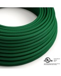 Emerald Green Rayon covered Round electric cable - RM21