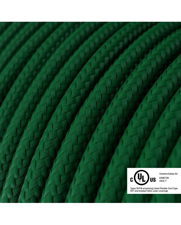 Emerald Green Rayon covered Round electric cable - RM21