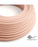 Salmon Cotton covered Round electric cable - RX13