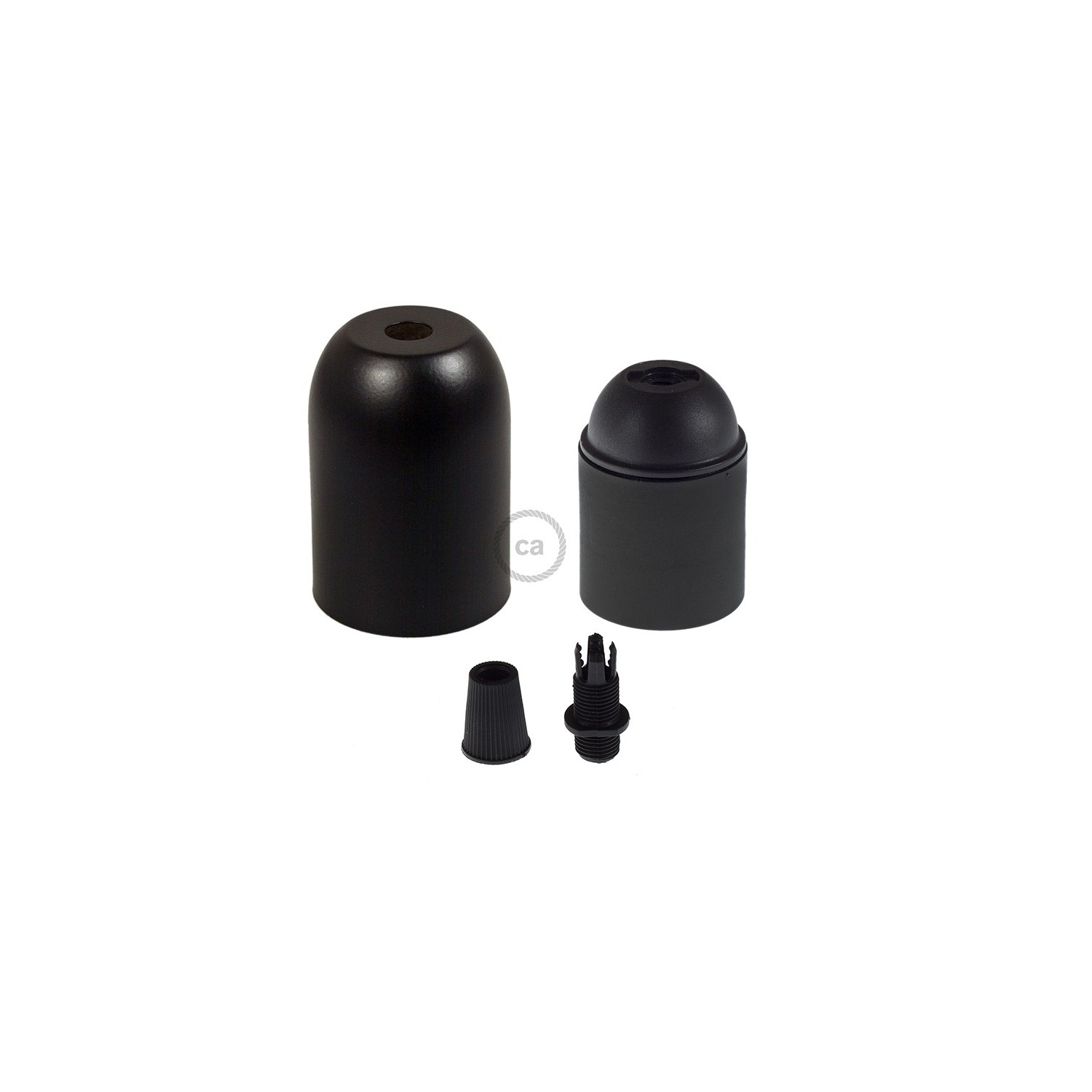 Rounded Top metal light bulb socket kits - E26