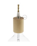 Wooden light bulb socket kit - For Pendant Light Cables - E26