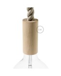 2XL Wooden light bulb socket kit - For 2XL Rope Cables - E26