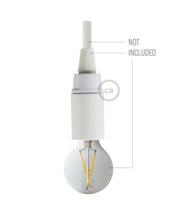 Smooth Sided - phenolic bakelite E12 light bulb socket