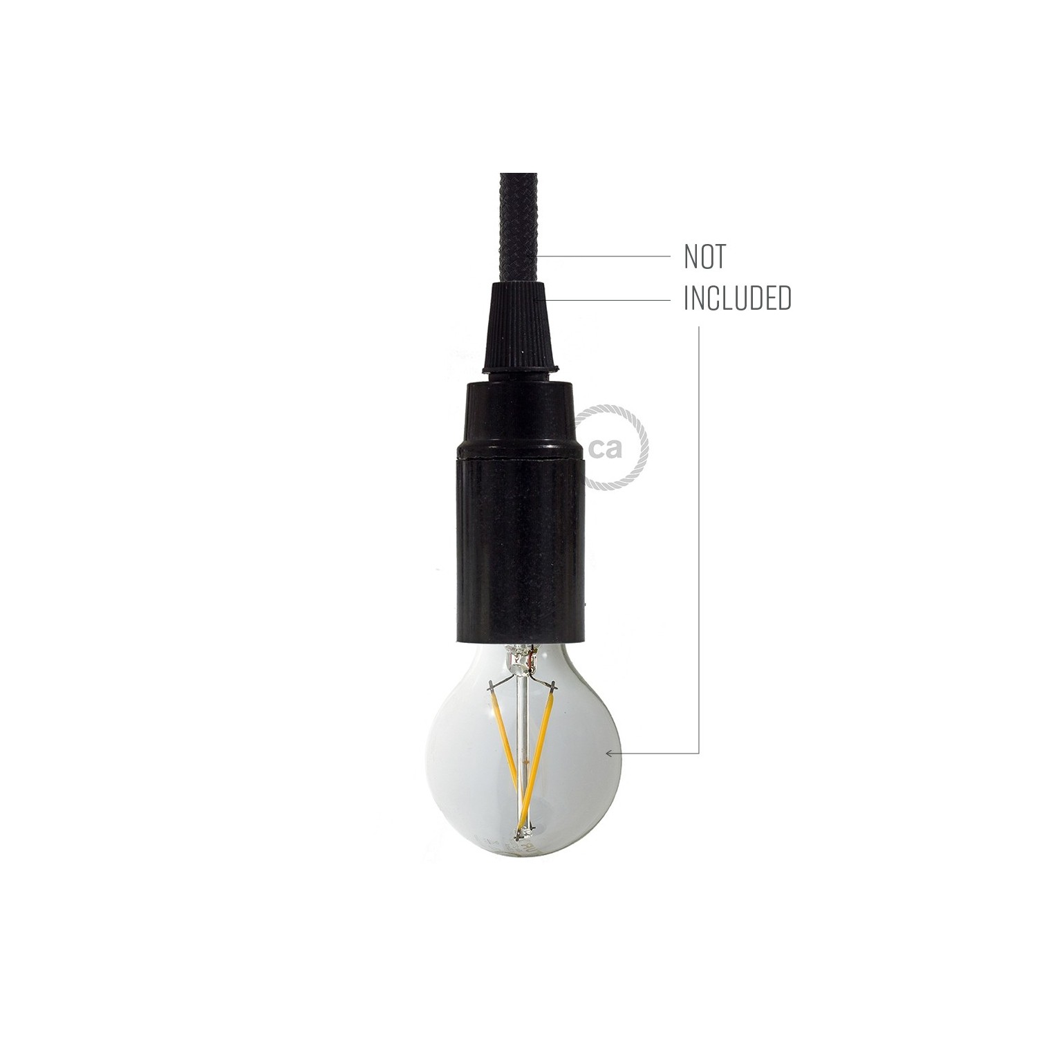 Smooth Sided - phenolic bakelite E12 light bulb socket