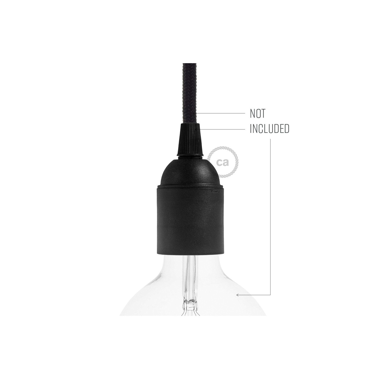 Smooth Sided Thermoplastic light bulb socket - E26