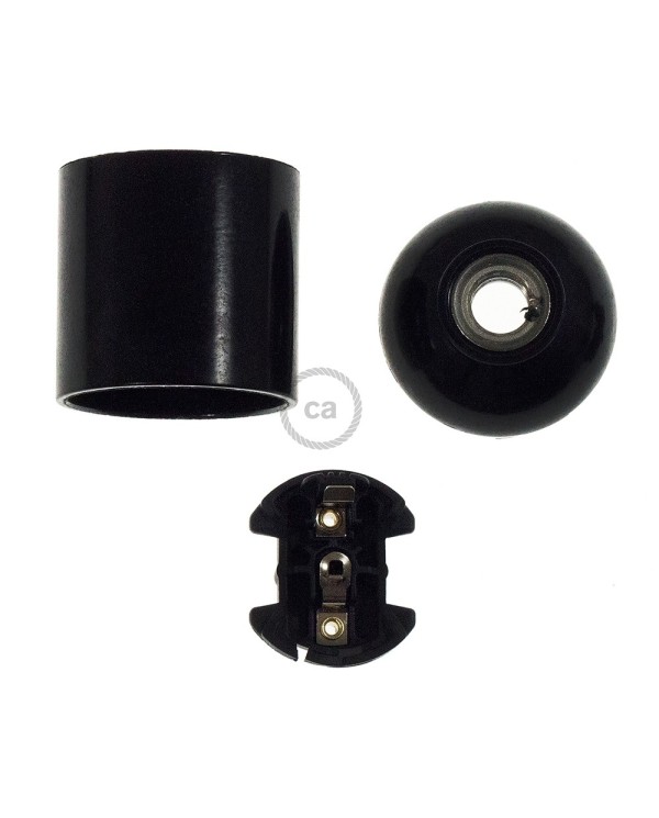 Smooth Sided Bakelite Phenolic light bulb socket - E26