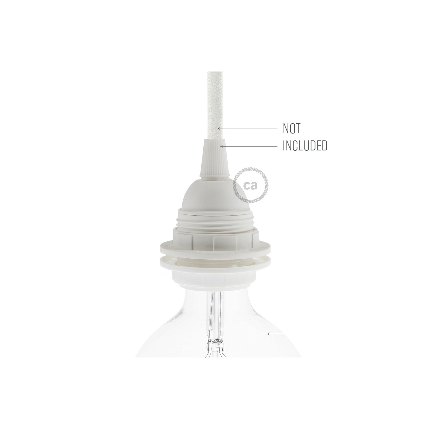 Double Ferrule Thermoplastic light bulb socket - E26