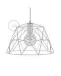 Dome XL Naked Cage Metal Lampshade | Industrial Style | E26 Socket