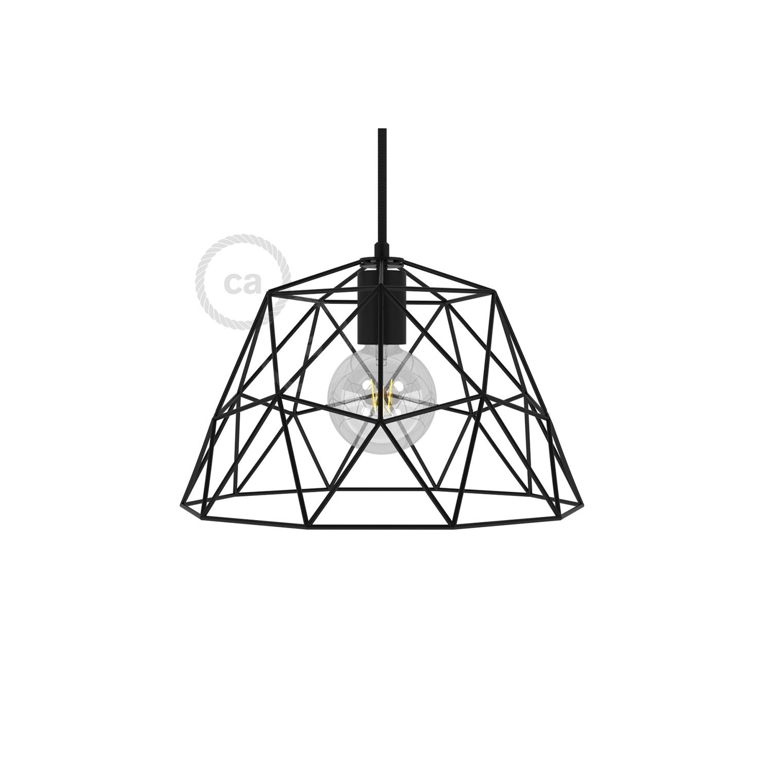 Dome XL Naked Cage Metal Lampshade | Industrial Style | E26 Socket