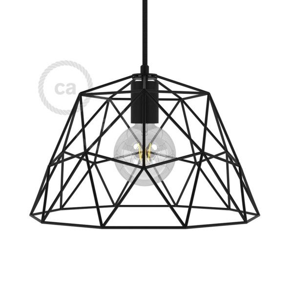 Dome XL Naked Cage Metal Lampshade | Industrial Style | E26 Socket