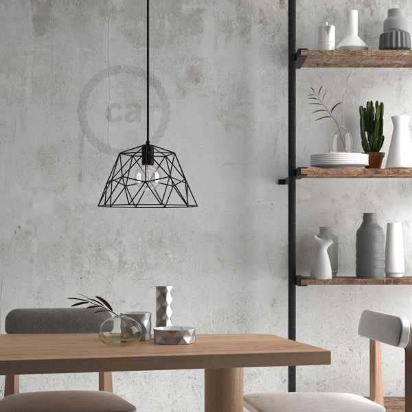 Dome XL Naked Cage Metal Lampshade | Industrial Style | E26 Socket