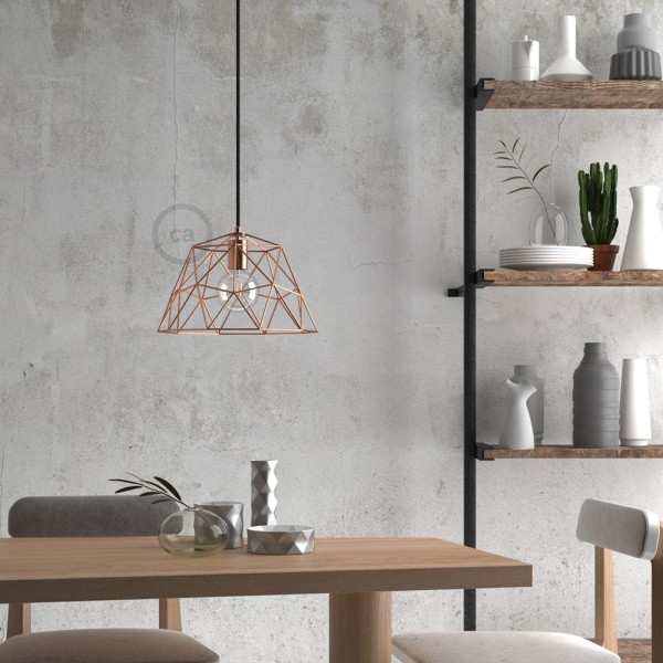 Dome XL Naked Cage Metal Lampshade | Industrial Style | E26 Socket