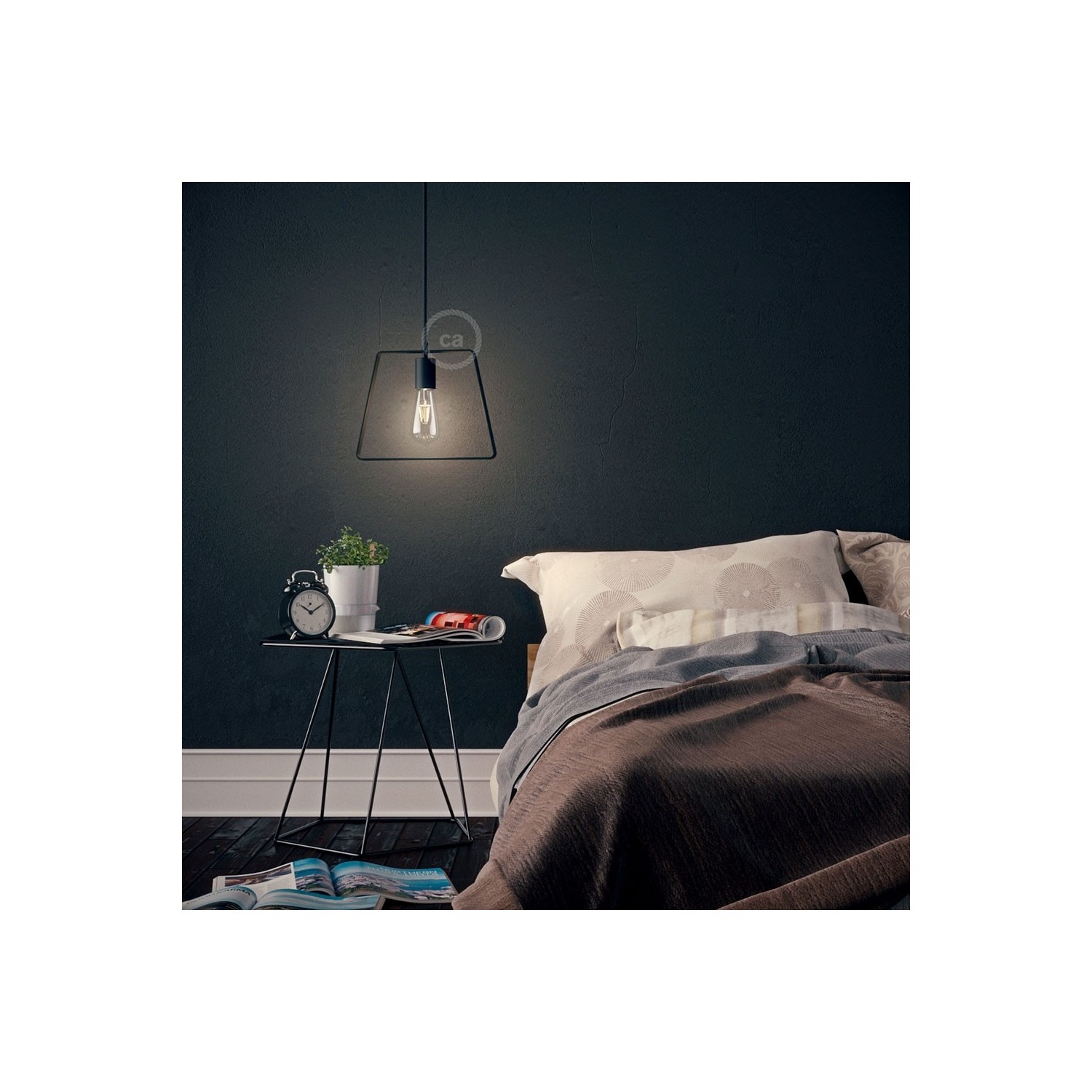 Metal Duedì Base Pendant Shade | Modern Look | E26 Socket